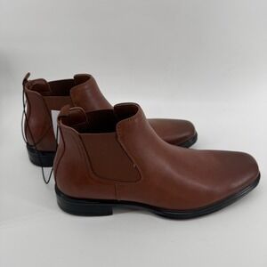 Perry Ellis Portfolio Mens Brown Chelsea Dress Boots Size 10 Item 1904706